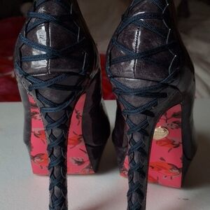 Betsy Jhonson Lace Up Heels